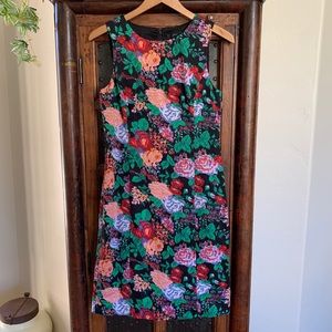 J.Crew Floral Sleeveless Sheath Dress